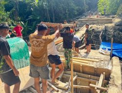 Karya Bakti TNI di Tugala Oyo Nias Utara, Jembatan Modular Bantuan Presiden Mulai Menampakkan Hasil
