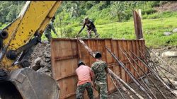 Karya Bakti TNI Hadirkan Jembatan Armco di Aek Punati, Dorong Kesejahteraan Warga