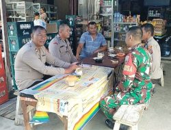 Babinsa Jalin Sinergitas dan Kekompakan dengan Personel Polsek Laguboti 