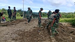 Satgas Karya Bakti TNI Wujudkan Harapan Warga Hilihoru Lewat Jembatan Modular