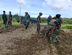 Satgas Karya Bakti TNI Wujudkan Harapan Warga Hilihoru Lewat Jembatan Modular