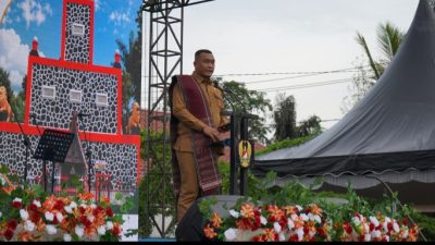 KASAD Hadir di Toba, Bupati : Terimakasih Atas Program Bakti Karya TNI AD Untuk Rakyat