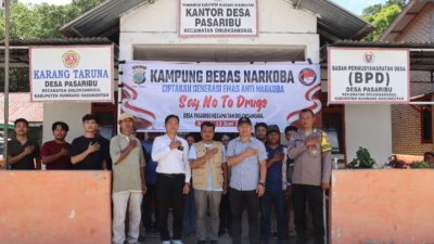 Perangi Narkoba hingga Desa, Kampung Tangguh Dibentuk di Desa Pasaribu Doloksanggul