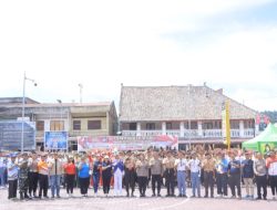 Lomba PBB Tingkat SMA/SMK Meriahkan Penyambutan Hari Bhayangkara ke-80 di Polres Samosir