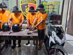 Sindikat Curanmor Antar Wilayah Dibongkar, Empat Pelaku Ditangkap Unit Reskrim Polsek Berastagi