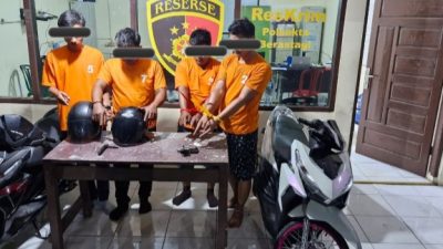 Sindikat Curanmor Antar Wilayah Dibongkar, Empat Pelaku Ditangkap Unit Reskrim Polsek Berastagi