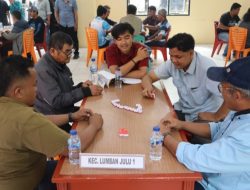 Pererat Persaudaraan di HUT Bhayangkara Ke 80, 32 Tim Ikuti Lomba Gaple Polres Toba 