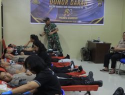 Wujud Kasih Jelang Hari Bhayangkara ke-80, Polres Samosir Laksanakan Donor Darah