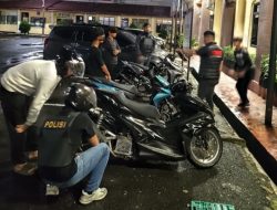 Saat Patroli, Polres Pematangsiantar Amankan Tiga Sepedamotor Knalpot Brong