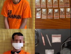 Dua Pria Sebagai Pengedar Narkoba, Ditangkap Satresnarkoba Polres Binjai