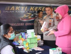 Polres Humbahas Gelar Bakti Kesehatan Serentak Sambut HUT Bhayangkara ke-80