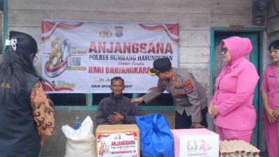 Anjangsana Polres Humbahas, Pererat Silaturahmi dan Berbagi di HUT Bhayangkara