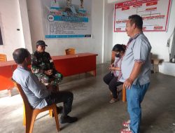 Danramil 16/Laguboti Komsos Bersama Warga Desa Sibarani 
