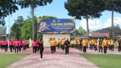 Jaga Kebugaran dan Kekompakan, Polres Humbahas Gelar Senam Bersama