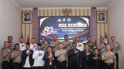 Polres Humbahas Gelar Doa Bersama Lintas Agama Sambut HUT Bhayangkara ke-80