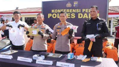 Polres Dairi Ringkus 38 Tersangka dari 29 Kasus Narkoba Periode April – Juni 2026, Kapolres : Mari Kita Sinergi Berantas Narkoba