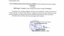 PHMI Siap Hadiri Persidangan Melawan SMK Negeri 1 Kota Depok Terkait Gugatan Transparansi Penggunaan Dana BOS Berkisar 6,9 Miliar