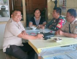 Serda D Sigalingging Komsos Bersama Warga Desa Pardinggaran 