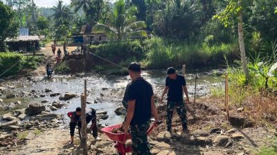 Jembatan Bailey di Sungai Yo’o Mulai Dibangun, Bakti TNI Hadirkan Akses Aman bagi Warga Pedalaman Nias