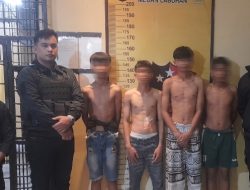 Respon Call Center 110, Tim Macan Polres Pelabuhan Belawan Amankan Empat Remaja Pelaku Tawuran