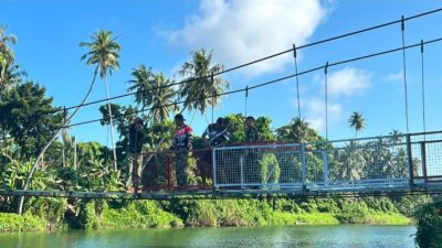 Bakti TNI Percepat Pembangunan Jembatan Gantung Idanoho, Akses Dua Desa di Nias Selatan Segera Pulih