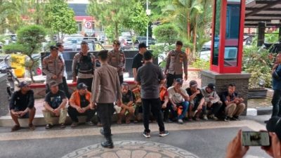 11 Juru Parkir Liar Diamankan Ditkrimum Polda Sumut di Seputaran Jalan Sisingamangaraja dan Brigjen Katamso