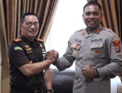 Silaturahmi Kapolres Toba ke Kejari Perkuat Kolaborasi Antarpenegak Hukum