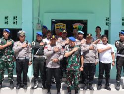 Perkuat Sinergitas TNI–Polri, Kapolres Toba Kunjungi Subdenpom I/2-6 Balige
