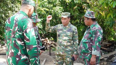 Satgas TMMD ke 129 Bersama Forkopimda Humbahas Tinjau Pembangunan RTLH di Desa Sijarangon II Kecamatan Pakkat
