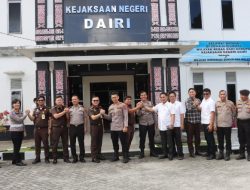 Jalin Soliditas Antar Aparat Penegak Hukum, Kapolres Dairi Sambangi Kejari Dairi
