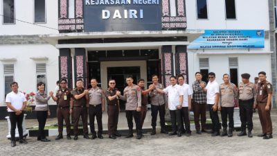 Jalin Soliditas Antar Aparat Penegak Hukum, Kapolres Dairi Sambangi Kejari Dairi