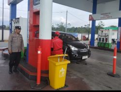 Polsek Silaen Gelar Patroli di SPBU Sigumpar Untuk Jaga Keamanan dan Ketertiban
