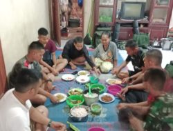 Penuh Kehangatan dan Kebersamaan Satgas TMMD ke 129 Kodim 0210/TU dan Warga Nikmati Sarapan Pagi 