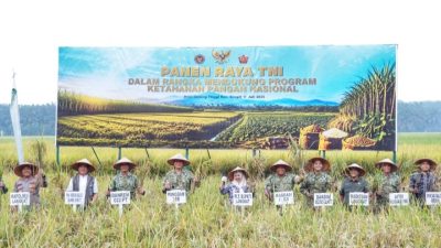 Pangdam I/BB Hadiri Vicon Panen Raya TNI di Langkat