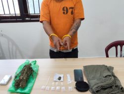 Simpan Sabu dan Ganja di Dua Lokasi, Petani di Karo Ditangkap Satresnarkoba