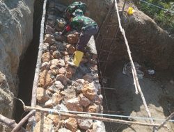 Bakti TNI untuk Rakyat, Kodim 0210/TU Bangun Jembatan Beton Penghubung Antar Desa di Humbahas