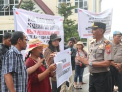 Kapolres Humbahas Terima Aksi Damai Warga Sarsiantar, Tegaskan Penanganan Perkara Secara Profesional