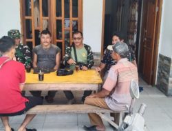 Secangkir Kopi Membawa Canda Tawa Penuh Keakraban Satgas TMMD Kodim 0210/TU Bersama Warga