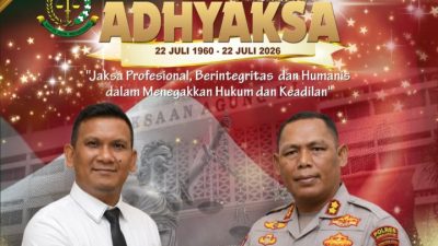 Kapolres Simalungun Sampaikan Selamat Hari Bhakti Adhyaksa Ke-66