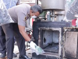 Satres Narkoba Polres Asahan Musnahkan 8,7 Kg Sabu dan 772 Vape Etomidate, Selamatkan 19.600 Jiwa
