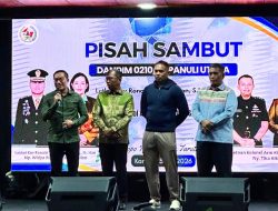 Kajari Toba Muslih SH, MH Hadiri Pisah Sambut Dandim 0210/TU