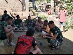 Secangkir Kopi Membawa Canda Tawa Penuh Keakraban Satgas TMMD ke 129 Kodim 0210/TU Bersama Warga 