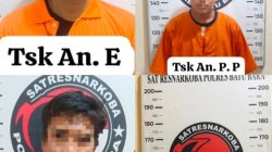 Satresnarkoba Polres Batu Bara Ungkap Empat Kasus Peredaran Narkotika, Empat Tersangka Diamankan