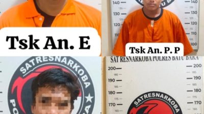 Satresnarkoba Polres Batu Bara Ungkap Empat Kasus Peredaran Narkotika, Empat Tersangka Diamankan