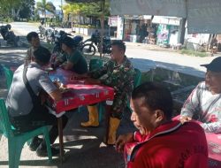 Babinsa Ciptakan Suasana Keakraban Bersama Warga Desa Lumban Bulbul Balige