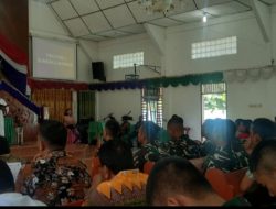 Satgas TMMD Ke 129 Kodim 0210/TU Ikut Ibadah Minggu Pagi di Gereja HKBP Sijarango 