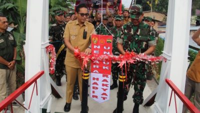 Pangdam I/BB Resmikan Jembatan Perintis Garuda ,TNI AD Tingkatkan Konektivitas dan Perekonomian Masyarakat