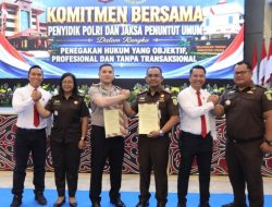 Perkuat Sinergitas, Kapolres Humbahas dan Kajari Teken Komitmen Bersama di Polda Sumut