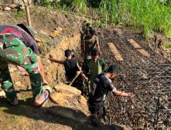 Progres Jembatan Modular Sungai Yo’o Capai 9 Persen, Bakti TNI Percepat Terwujudnya Akses Aman Bagi Warga Nias