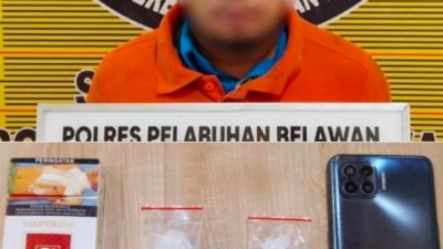 Sat Narkoba Polres Pelabuhan Belawan Tangkap Pengedar Sabu di Belawan I